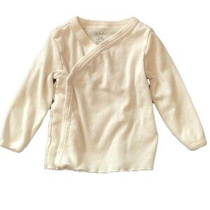 Carter's Kimono White Under Shirt Long Sleeve Size 6M